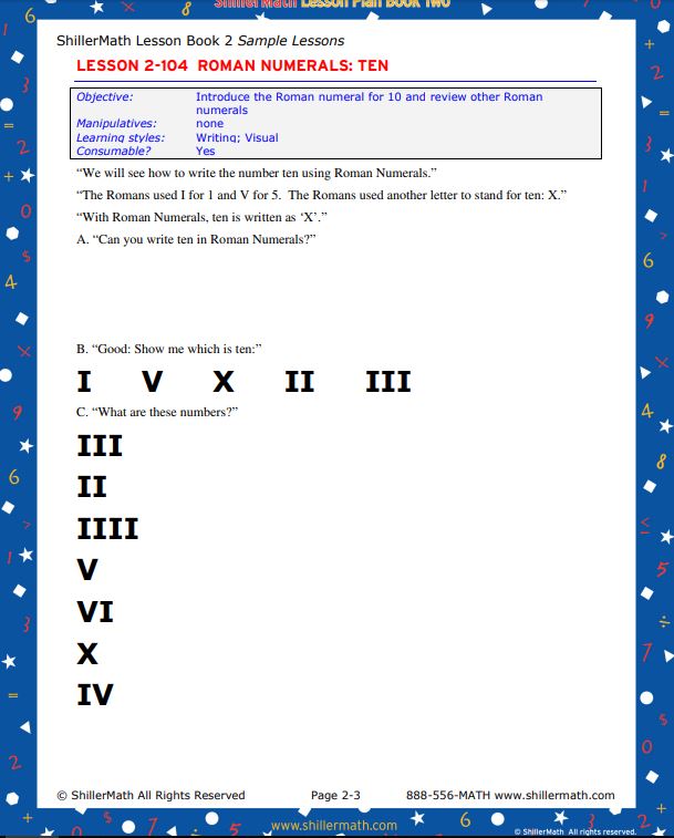 Math Lesson Book 2