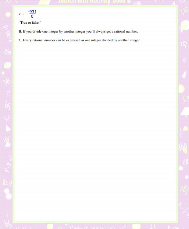 Math Lesson Book 6