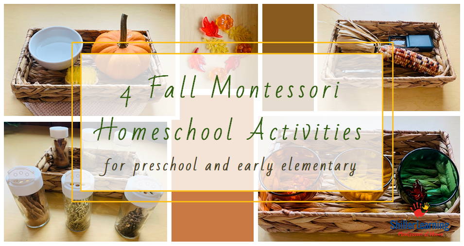 4 Fall Montessori Homeschool Activities for Preschool and Early Elementary