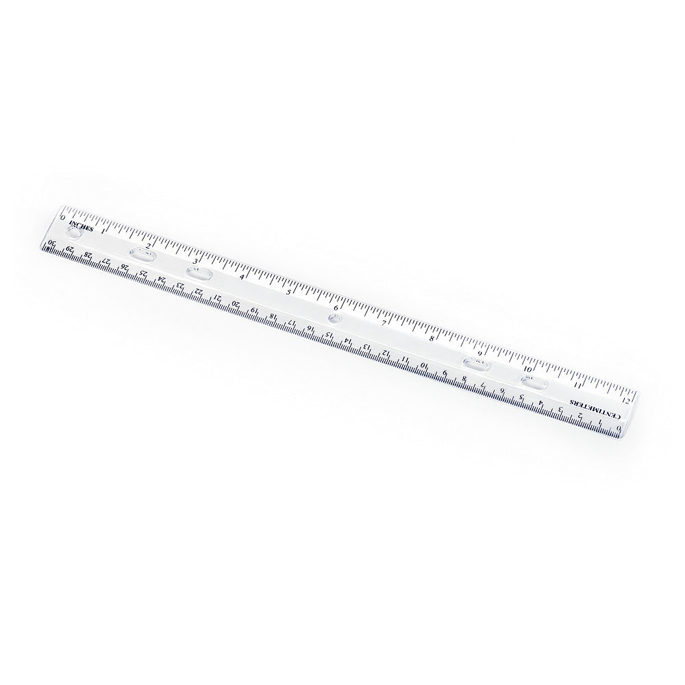 12" See-Through Plastic Ruler