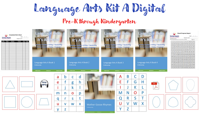 Language Arts Kit A (pre-k(3)/kindergarten/1st grade)