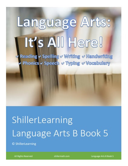 Language Arts Lesson Book 5