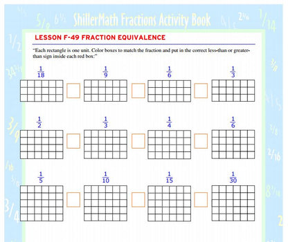 Fractions Lesson Book