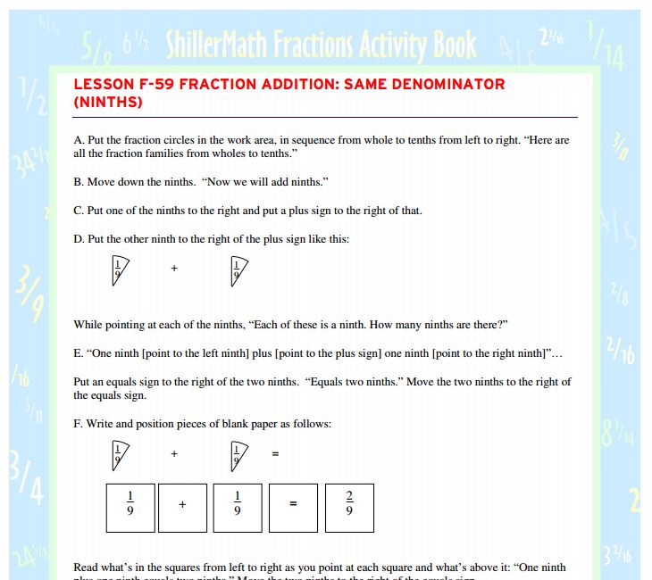 Fractions Kit DIGITAL (G1-G8)