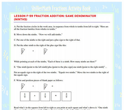 Fractions Kit DIGITAL (G1-G8)